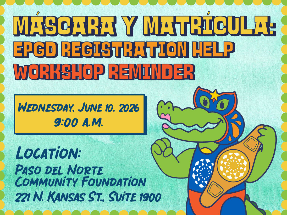Máscara y Matrícula: EPGD Registration Help