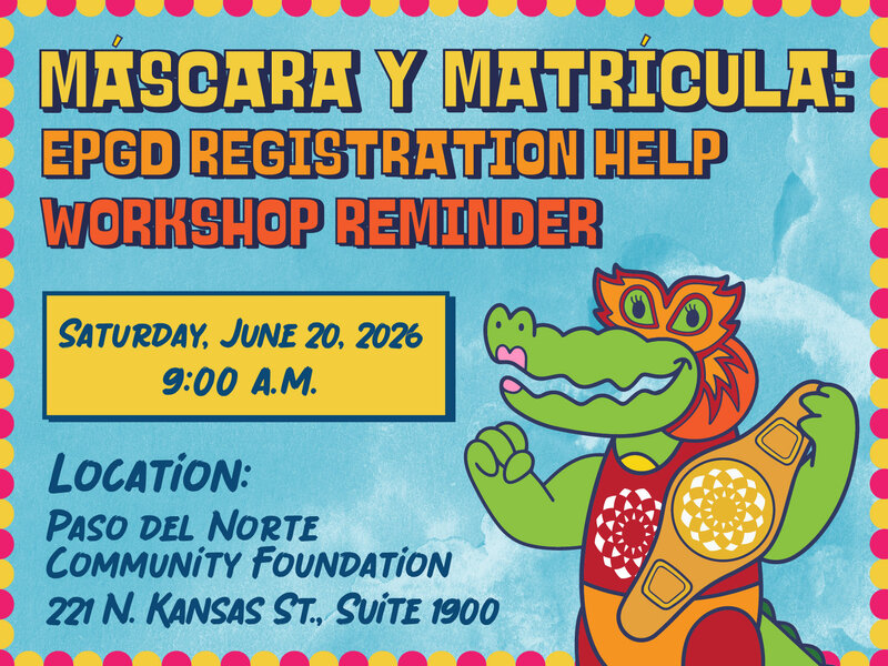Máscara y Matrícula: EPGD Registration Help
