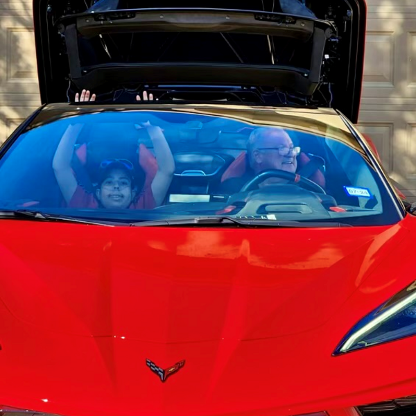 Our Board Member, Matt Keats, helped grant Ramiro's wish of driving in a fast sports car. 