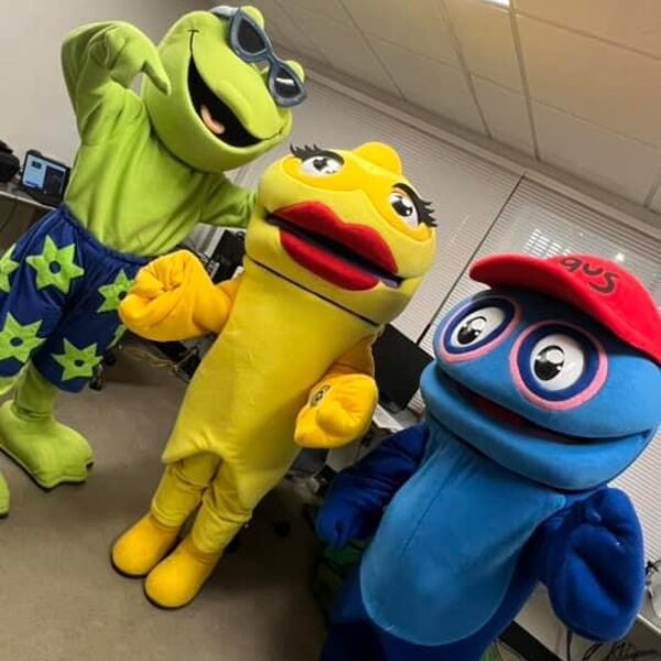 May DPC Water Safety Media Day with Mascots Wet N Wild Freddie the Frog, EP Parks Gus and Goldie educating public on how to prevent fatal and non fatal drownings. 