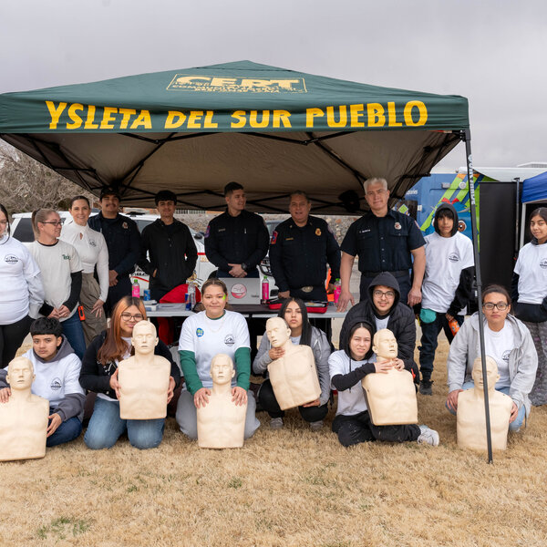 Teens learning hands on First Aid CPR at our 4th annual community event. (2026)