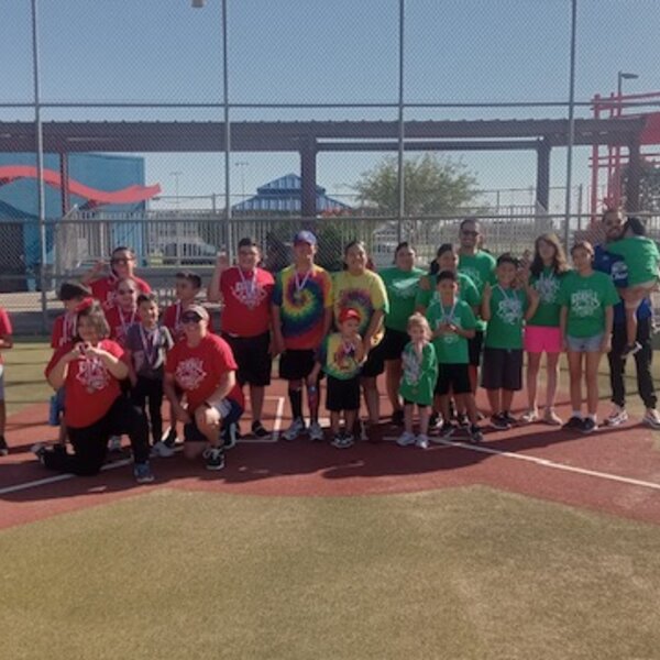 Kickball with our younger players
