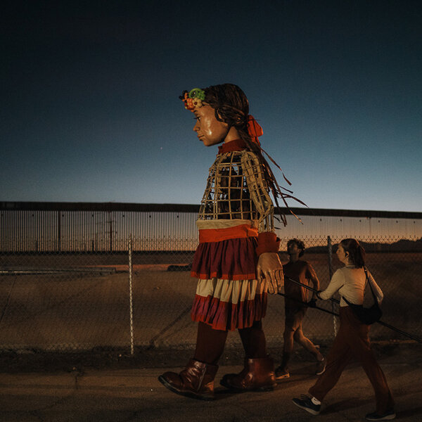 Little Amal visiting El Paso TX