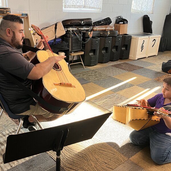 Adelante Ministries offers music classes for children, youth, and adults, giving them the opportunity to join with Mariachi San Pablo, a performing group of all ages, to travel throughout the US to bring joy as they share the Gospel mariachi-style.