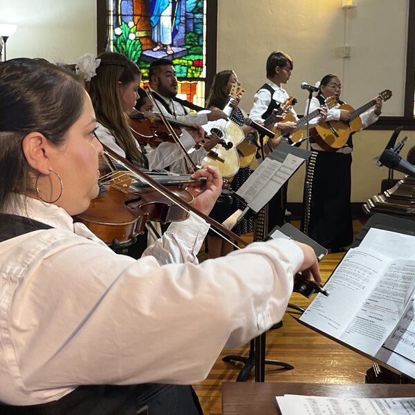 Mariachi San Pablo is a unique group of musicians that share joy through mariachi music, both popular and beloved hymns.
