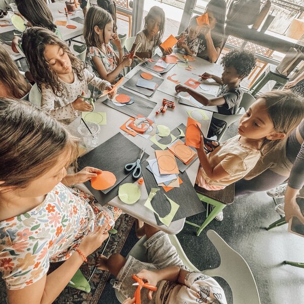 Tiny artists at work