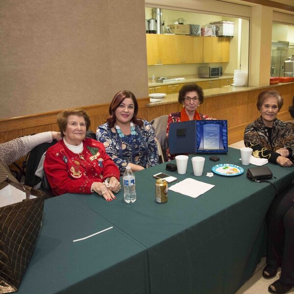 Nov 2017 Sudie Nasser and front table