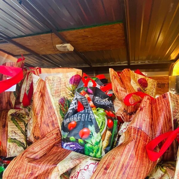 Nov 2020 Senior Citizens food bag truck loading