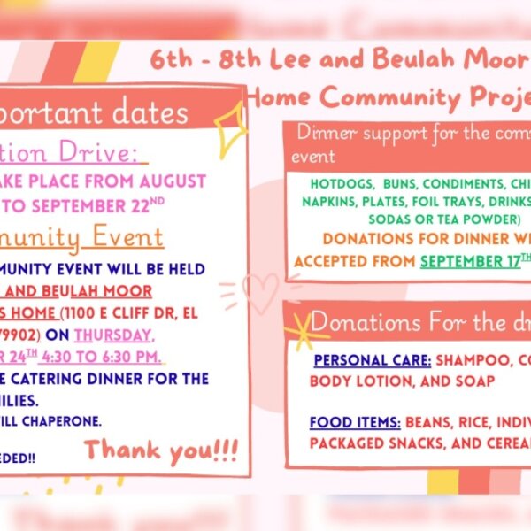 Not only taught, our Jewish values are put to good use for the community at The Cherry Hill School.