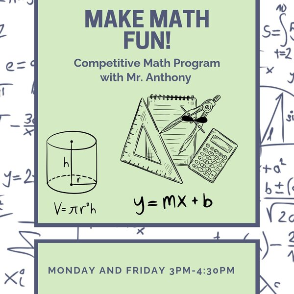 We are taking our math skills on the road with our competitive math team!