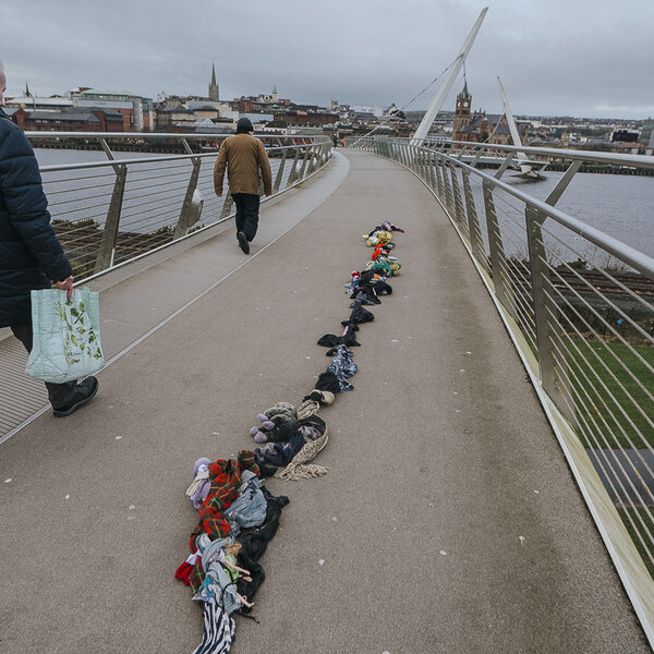 La Trenza in Derry, Northern Ireland Peace Bridge