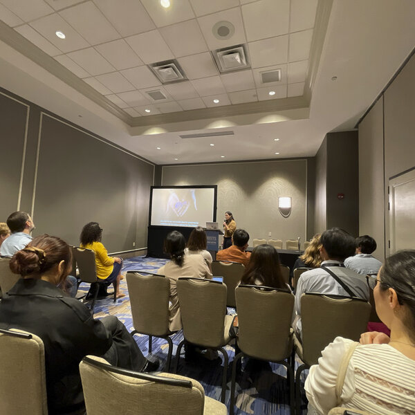 Adriana Alvarez presenting What Remains at the annual meeting of the American Anthropological Association in New Orleans