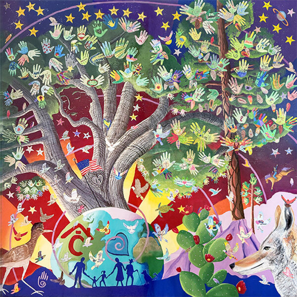 120 Employees at CASA Prescott (AZ) created "The Singing Tree of Family, Faith and Serving Others."