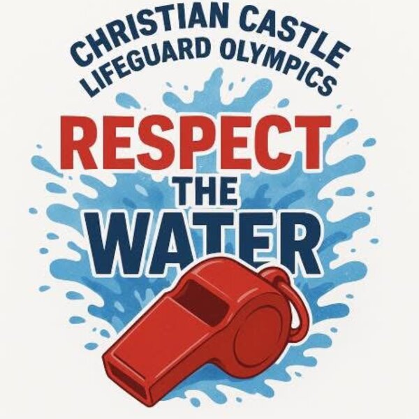 Respect the Water Lifeguard Olympics T-shirt for Lifeguards, judges and volunteers. 