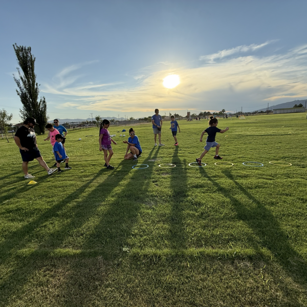 Afternoon soccer practice