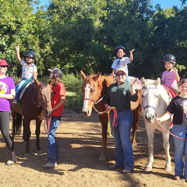Animal month: Riding skills and learning the care of horses.