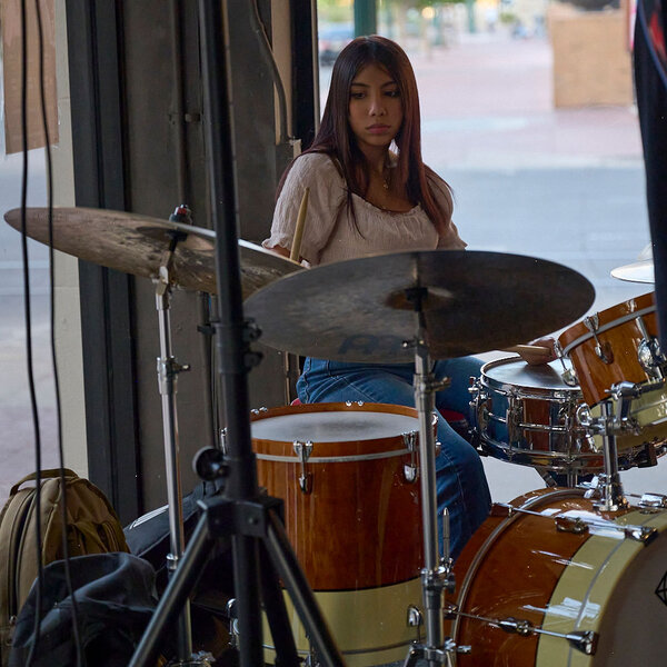 Middle School Female Drummer