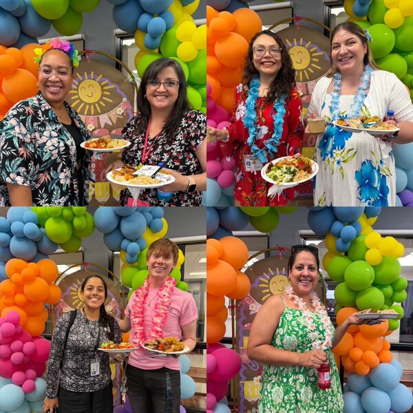 Welcome Back Luau for YWA teachers and staff