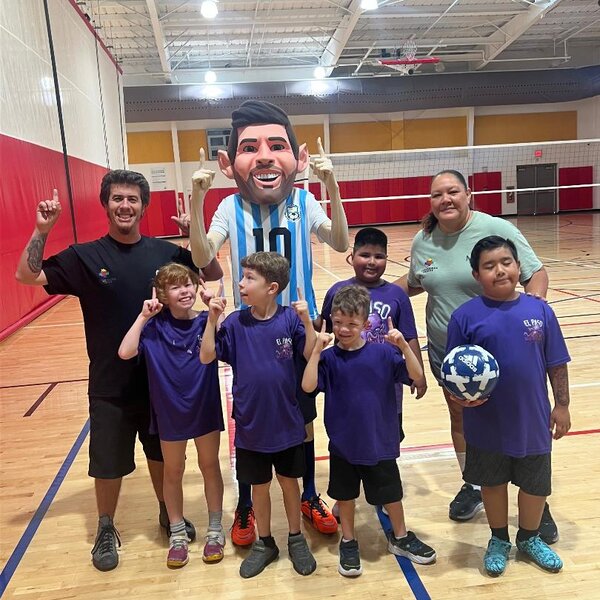 A surprise visit from Messi