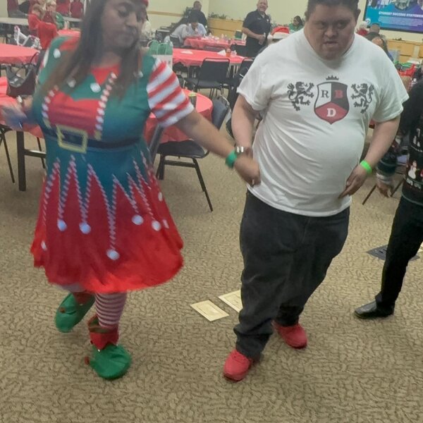 Dancing at our Christmas Posada